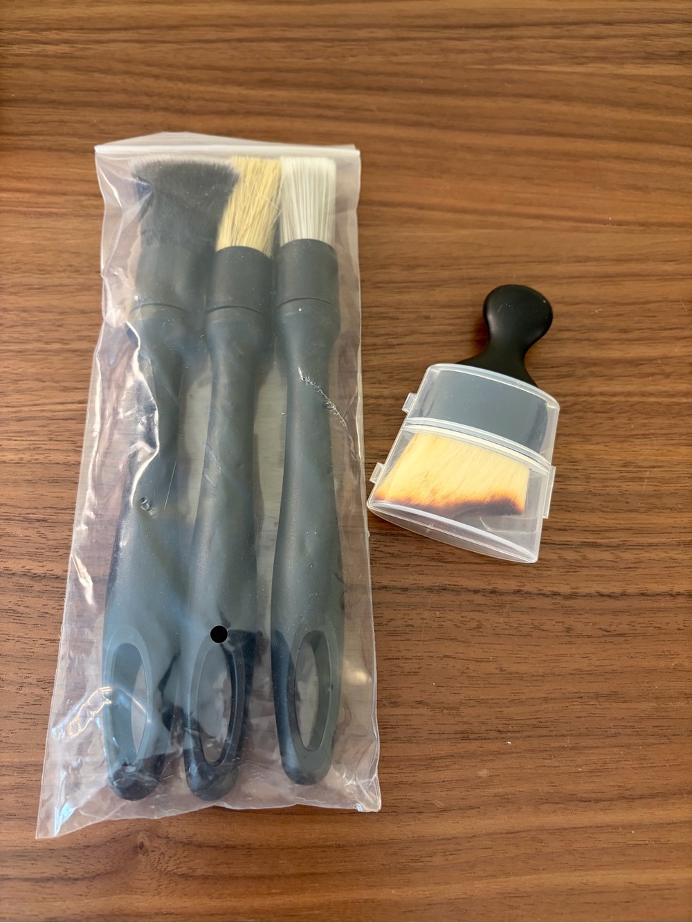 4-Piece Car Detailing Brush Set Interior Dust Cleaning Brushes